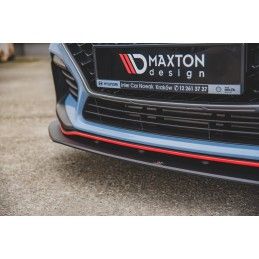 Sport Durabilité LAME AVANT MAXTON + Flaps Hyundai I30 N Mk3 Hatchback / Fastback Noir + Rabats Brillant 