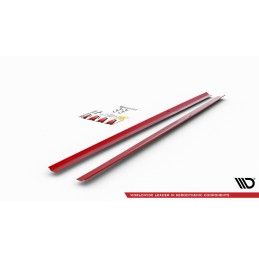 SET DES DIFFUSEUR DES BAS DE CAISSE VW POLO MK6 GTI Rouge