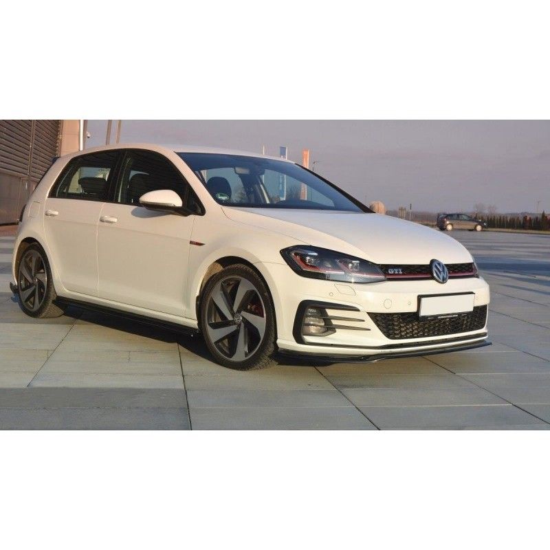 Maxton LAME DU PARE-CHOCS AVANT V.2 VW GOLF VII GTI FACELIFT Gloss Black, VW-GO-7F-GTI-FD2G Tuning.fr