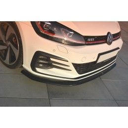 Maxton LAME DU PARE-CHOCS AVANT V.2 VW GOLF VII GTI FACELIFT Gloss Black, VW-GO-7F-GTI-FD2G Tuning.fr