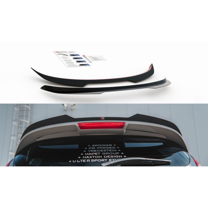 Spoiler Cap Maxton Ford Fiesta ST Mk7 FL Noir Brillant