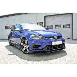 Maxton Lame Du Pare-Chocs Avant V.1 VW Golf 7 R / R-Line Facelift Gloss Black, VW-GO-7F-R-FD1G Tuning.fr