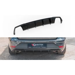 Diffuseur Arrière Complet V.2 Seat Leon Cupra ST Mk3 FL Noir Brillant