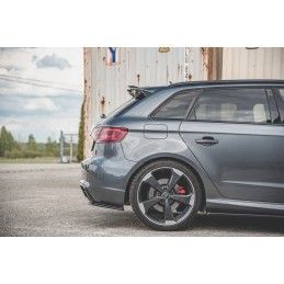 Lames De Pare-Chocs Arrière Latérales V.1 Audi RS3 8V Sportback Noir Brillant