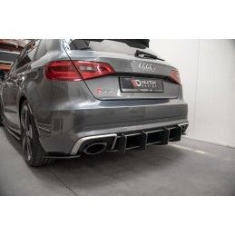 Maxton Sport Durabilité Central Diffuseur Arriere V.2 Audi RS3 8V Sportback Black, AURS38VCNC-RS4B Tuning.fr