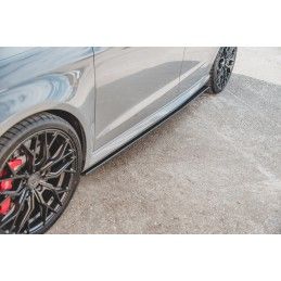 Sports Durabilité Rajouts Des Bas De Caisse MAXTON Audi RS3 8V Sportback Noir-Rouge