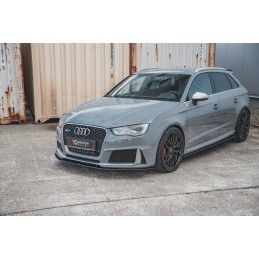 Sports Durabilité Rajouts Des Bas De Caisse MAXTON Audi RS3 8V Sportback Noir-Rouge