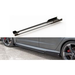 Sports Durabilité Rajouts Des Bas De Caisse MAXTON + Flaps Audi RS3 8V Sportback Noir + Rabats Brillant 