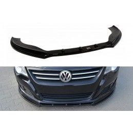 Maxton LAME DE PARE-CHOCS AVANT V.1 VW PASSAT CC AVANT FACELIFT, STANDARD PARE-CHOCS Gloss Black, VW-PA-CC-FD1G Tuning.fr