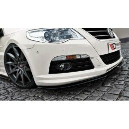 Maxton LAME DU PARE-CHOCS AVANT VW Passat CC R36 RLINE (AVANT FACELIFT) Gloss Black, VW-PA-CC-R-LINE-FD1G Tuning.fr