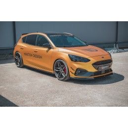 Maxton Rajouts Des Bas De Caisse V.5 Ford Focus ST / ST-Line Mk4 Gloss Black, FO-FO-4-ST-SD2G Tuning.fr