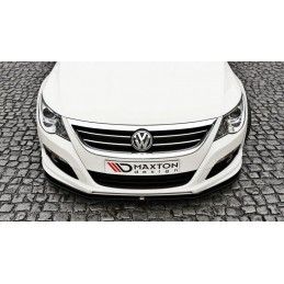 Maxton LAME DU PARE-CHOCS AVANT VW Passat CC R36 RLINE (AVANT FACELIFT) Gloss Black, VW-PA-CC-R-LINE-FD1G Tuning.fr