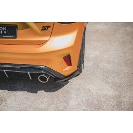 Lames De Pare-Chocs Arrière Latérales V.3 Ford Focus ST Mk4 Noir Brillant