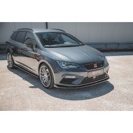 LAME AVANT MAXTON V.5 Seat Leon Cupra / FR Mk3 FL Noir Brillant