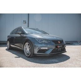 LAME AVANT MAXTON V.6 Seat Leon Cupra / FR Mk3 FL Noir Brillant