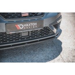 LAME AVANT MAXTON V.6 Seat Leon Cupra / FR Mk3 FL Noir Brillant