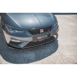 LAME AVANT MAXTON V.6 Seat Leon Cupra / FR Mk3 FL Noir Brillant