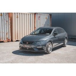 Maxton Lame Du Pare-Chocs Avant V.7 Seat Leon Cupra / FR Mk3 FL Gloss Black, SE-LE-3F-CU-FD7G Tuning.fr