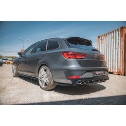 Maxton Lames De Pare-Chocs Arrière Latérales V.3 Seat Leon Cupra Mk3 FL Sportstourer Gloss Black, SE-LE-3F-CU-ST-RSD3G Tuning.fr