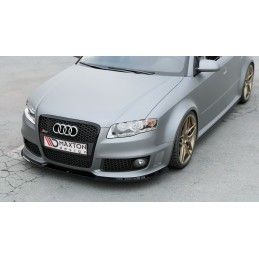 Maxton Lame Du Pare-Chocs Avant V.1 Audi RS4 B7 Gloss Black, AU-RS4-B7-FD1G Tuning.fr