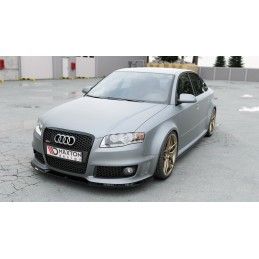 Maxton Lame Du Pare-Chocs Avant V.1 Audi RS4 B7 Gloss Black, AU-RS4-B7-FD1G Tuning.fr