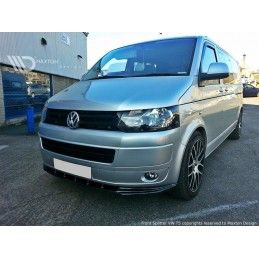 Maxton LAME DE PARE-CHOCS AVANT VW T5 (APRES FACELIFT) Gloss Black, VW-T5F-FD1G Tuning.fr