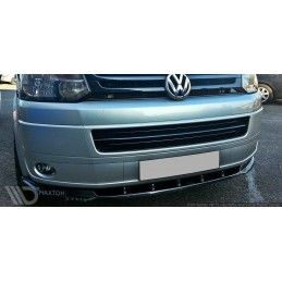 Maxton LAME DE PARE-CHOCS AVANT VW T5 (APRES FACELIFT) Gloss Black, VW-T5F-FD1G Tuning.fr