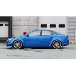 Rajouts Des Bas De Caisse MAXTON Audi RS4 B7 Noir Brillant