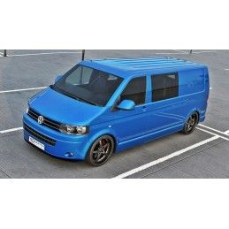 Maxton LAME DE PARE-CHOCS AVANT VW T5 (APRES FACELIFT) ver.2 Gloss Black, VW-T5F-CUP-FD1G Tuning.fr