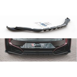 Central Arriere Splitter (avec une barre verticale) BMW i8 Noir Brillant