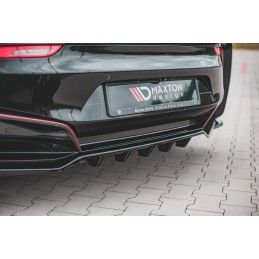 Central Arriere Splitter (avec une barre verticale) BMW i8 Noir Brillant