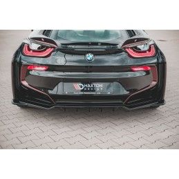 Central Arriere Splitter (avec une barre verticale) BMW i8 Noir Brillant