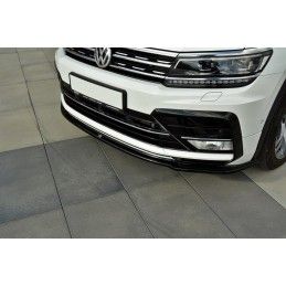 Maxton LAME DU PARE-CHOCS AVANT Vw Tiguan Mk2 R-Line Gloss Black, VW-TI-2-RLINE-FD1G Tuning.fr