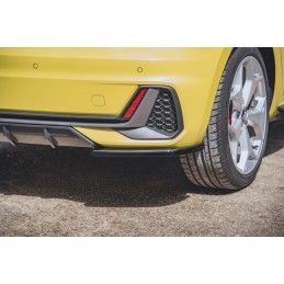 Lames De Pare-Chocs Arrière Latérales Audi A1 S-Line GB Noir Brillant