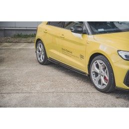 Rajouts Des Bas De Caisse MAXTON Audi A1 S-Line GB Noir Brillant