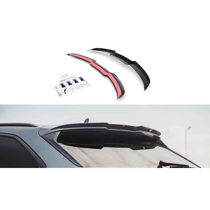 Maxton Spoiler Cap Central V.1 Audi RS6 C8 Gloss Black, AU-RS6-C8-CAP1G Tuning.fr