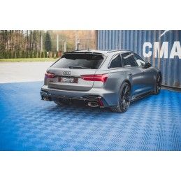 Maxton Spoiler Cap Central V.1 Audi RS6 C8 Gloss Black, AU-RS6-C8-CAP1G Tuning.fr