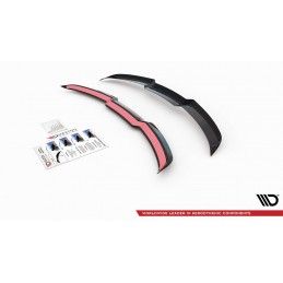 Maxton Spoiler Cap Central V.1 Audi RS6 C8 Gloss Black, AU-RS6-C8-CAP1G Tuning.fr