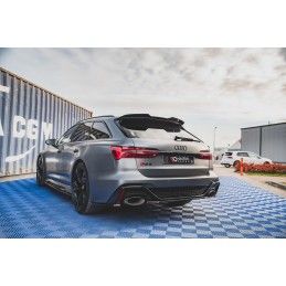 Maxton Spoiler Cap Central V.2 Audi RS6 C8 Gloss Black, AU-RS6-C8-CAP2G Tuning.fr