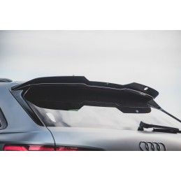 Maxton Spoiler Cap Central V.2 Audi RS6 C8 Gloss Black, AU-RS6-C8-CAP2G Tuning.fr