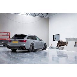 Maxton Spoiler Cap Central V.2 Audi RS6 C8 Gloss Black, AU-RS6-C8-CAP2G Tuning.fr