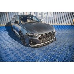 Maxton Lame Du Pare-Chocs Avant V.1 Audi RS6 C8 / RS7 C8 Gloss Black, AU-RS6-C8-FD1G Tuning.fr