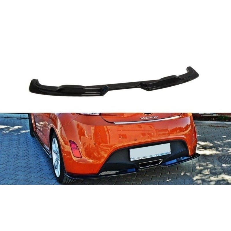 Maxton ARRIÈRE SPLITTER Hyundai Veloster Gloss Black, HY-VE-RSD1G Tuning.fr