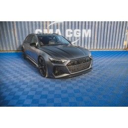 Maxton Lame Du Pare-Chocs Avant V.3 Audi RS6 C8 / RS7 C8 Gloss Black, AU-RS6-C8-FD3G Tuning.fr