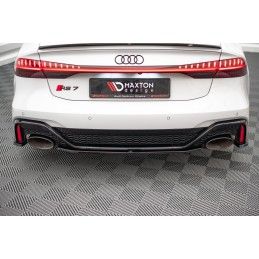 Central Arriere Splitter Audi RS6 C8 / RS7 C8 Noir Brillant