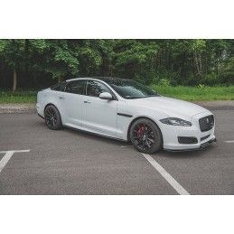 Rajouts Des Bas De Caisse MAXTON Jaguar XJ X351 Noir Brillant