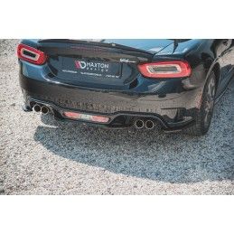 Maxton Central Arriere Splitter Fiat 124 Spider Abarth Gloss Black, FI-124-1-AB-RD2G Tuning.fr