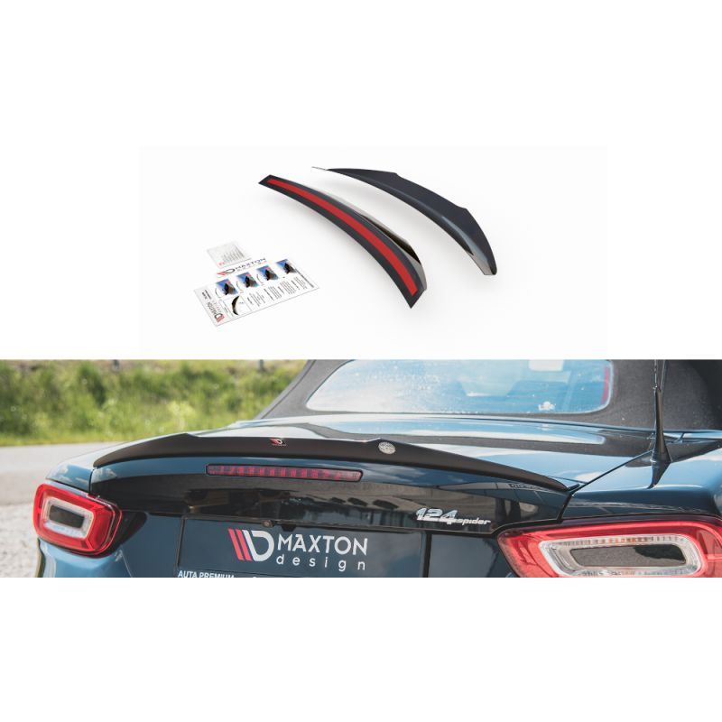 Maxton Spoiler Cap Fiat 124 Spider Abarth Gloss Black, FI-124-1-AB-CAP2G Tuning.fr