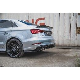 Maxton Diffuseur Arrière Complet Audi S3 Sedan 8V Facelift Gloss Black, AU-S3-3F-S-RS1G Tuning.fr