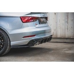 Maxton Lames De Pare-Chocs Arrière Latérales V.2 Audi S3 Sedan 8V Facelift Gloss Black, AU-S3-3F-S-RSD2G Tuning.fr